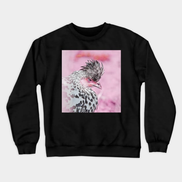 Rooster pinky / Swiss Artwork Photography Crewneck Sweatshirt by Wolf Art / Swiss Artwork Photography